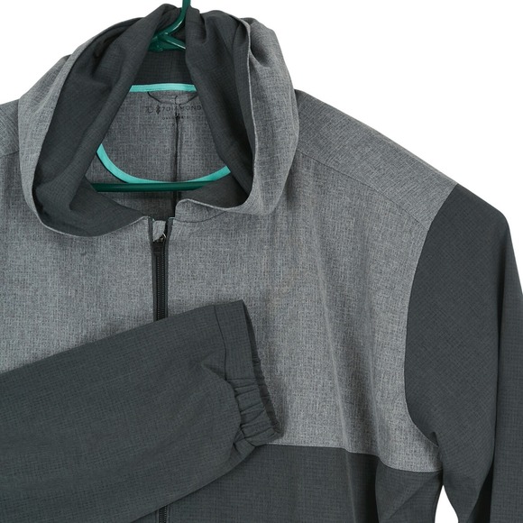 7 Diamonds Other - 7 Diamonds Mens Oxygenate Full Zip Hoodie XL Grey‎ Black 4 Way Stretch Quick Dry